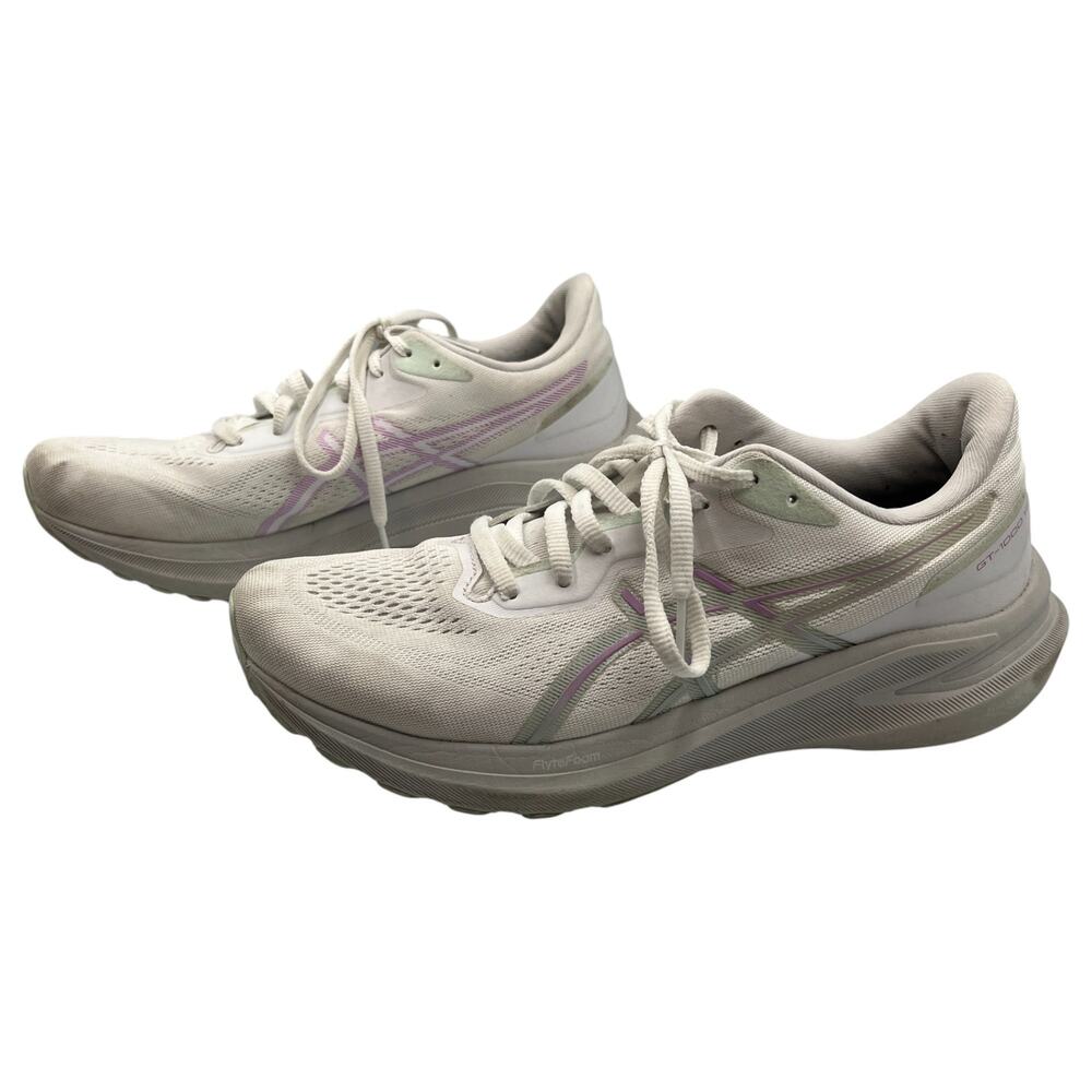 Asics GT-1000 13 Running Shoes Trainers Sneakers White Lavender Glow Size 9